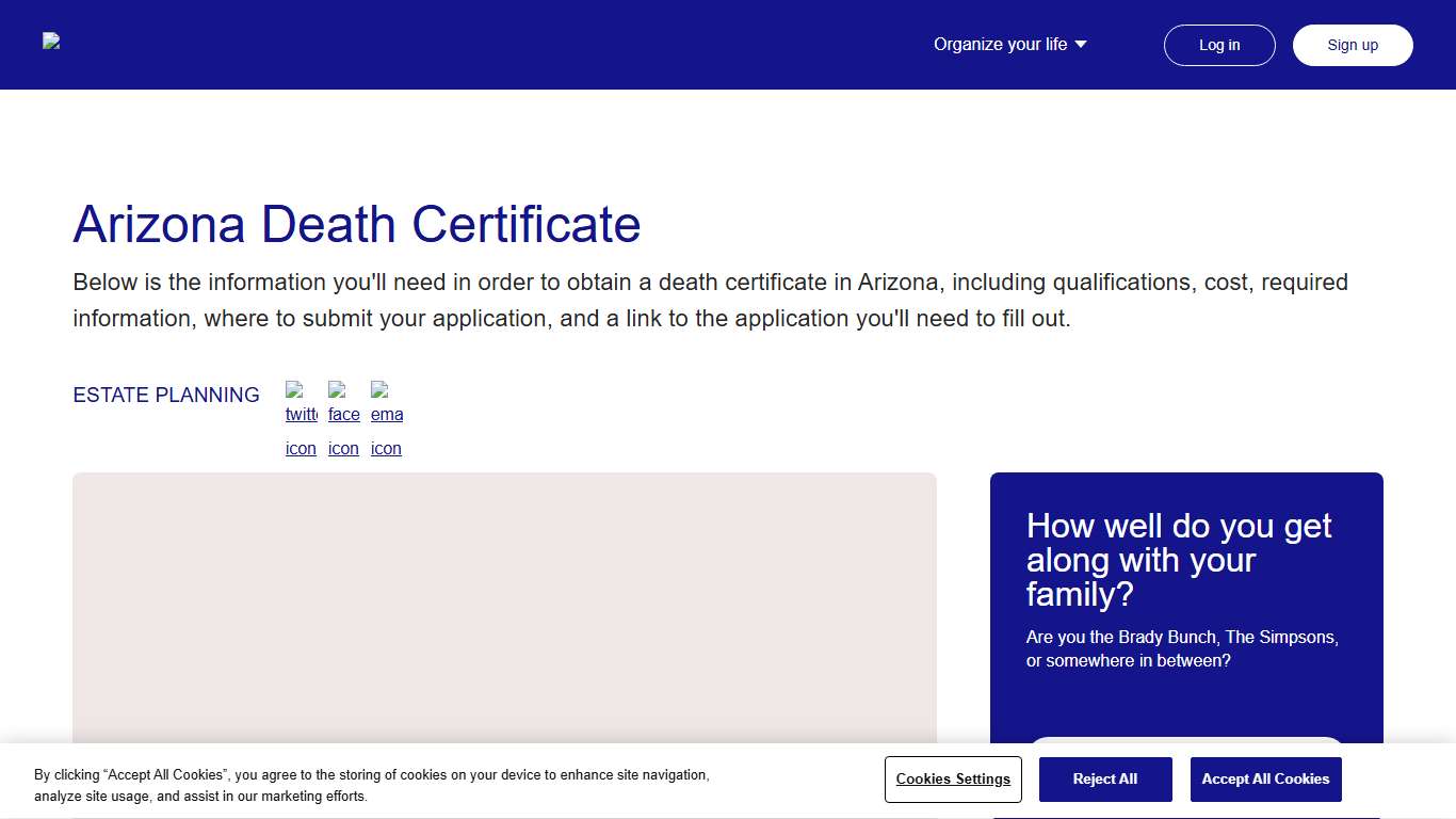 Arizona Death Certificate Everplans